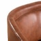 Flash Furniture Dean Club Style Commercial Barrel Accent Armchair Metal Base, Brown LeatherSoft Upholstery BS-AC22-064-BRNPU-GG - alternate 9